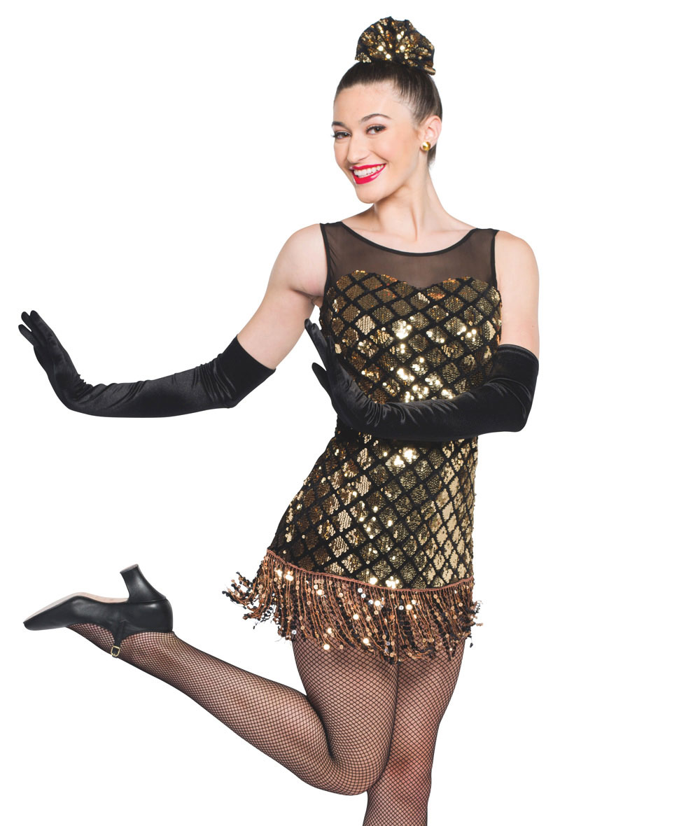 Womens Black with Gold Glitter Fishnet Tights Dance Fancy Dress Accessory NEW 