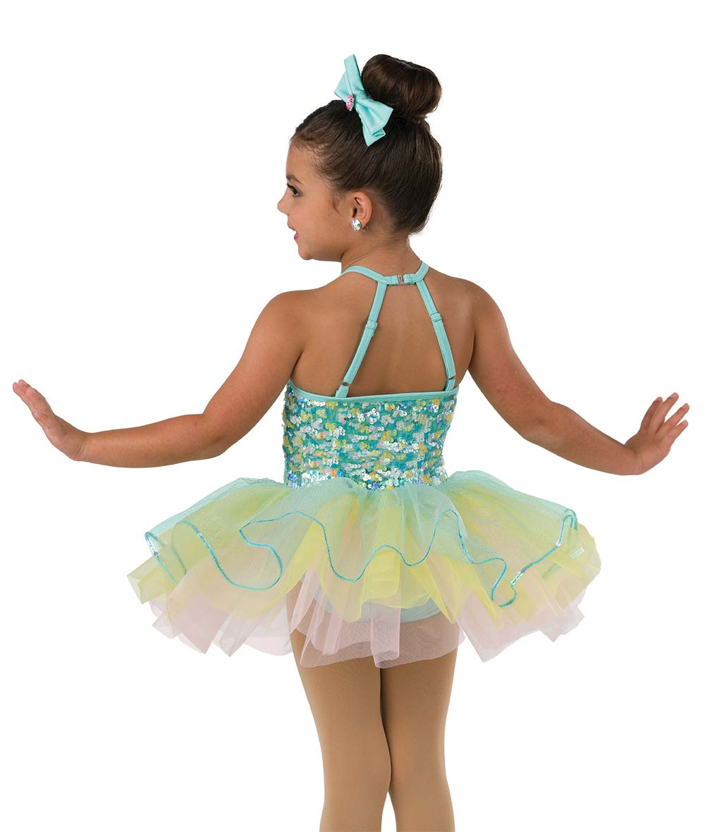 Pastel Easter Sequin Kids Dance Costume | A Wish Come True