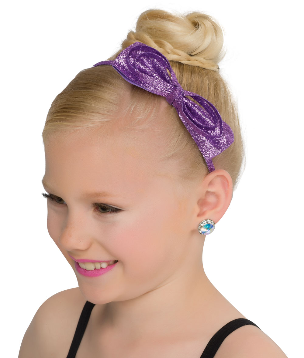 Glitter Fabric Bow Headband