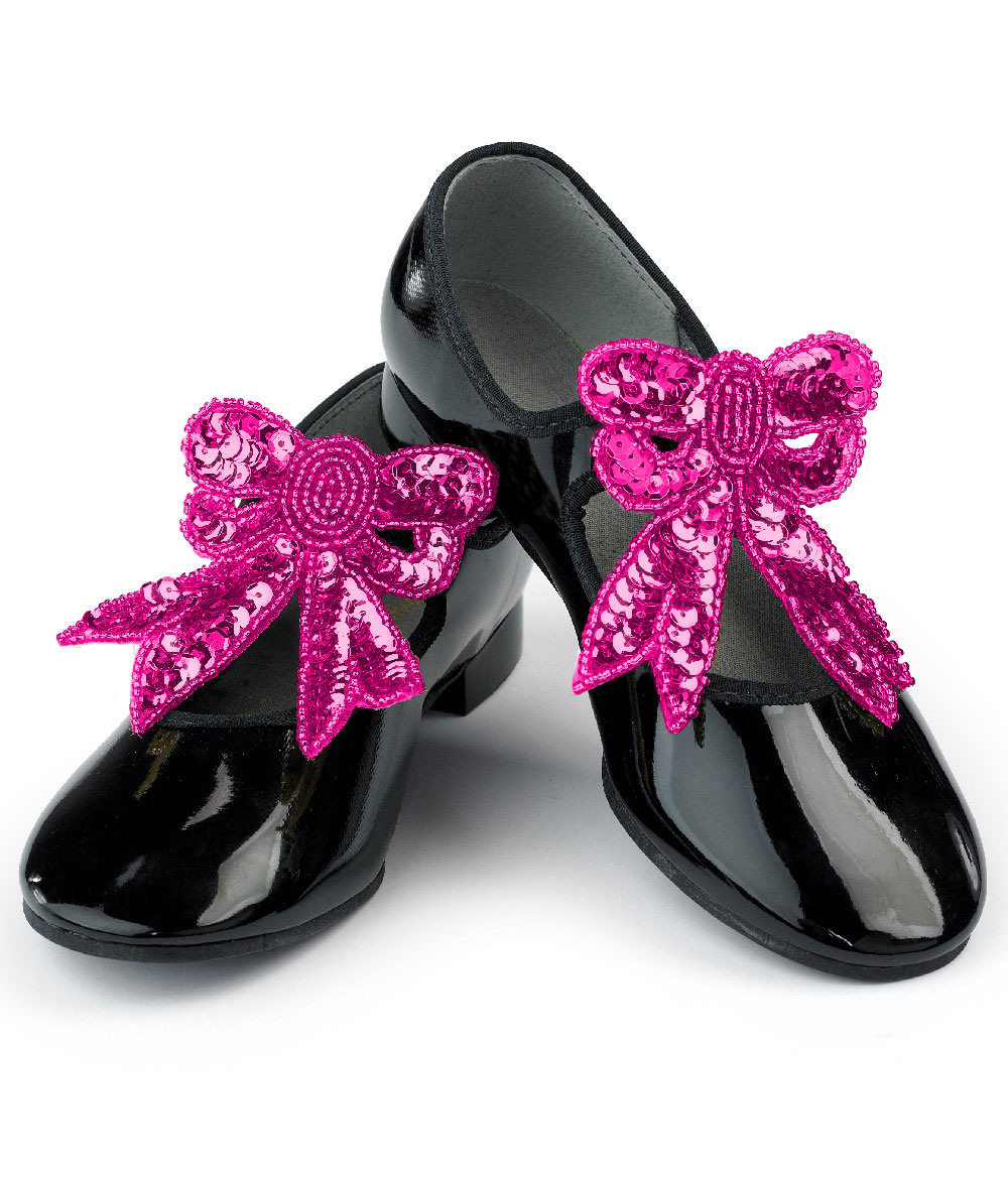 Sequin Shoe Bows