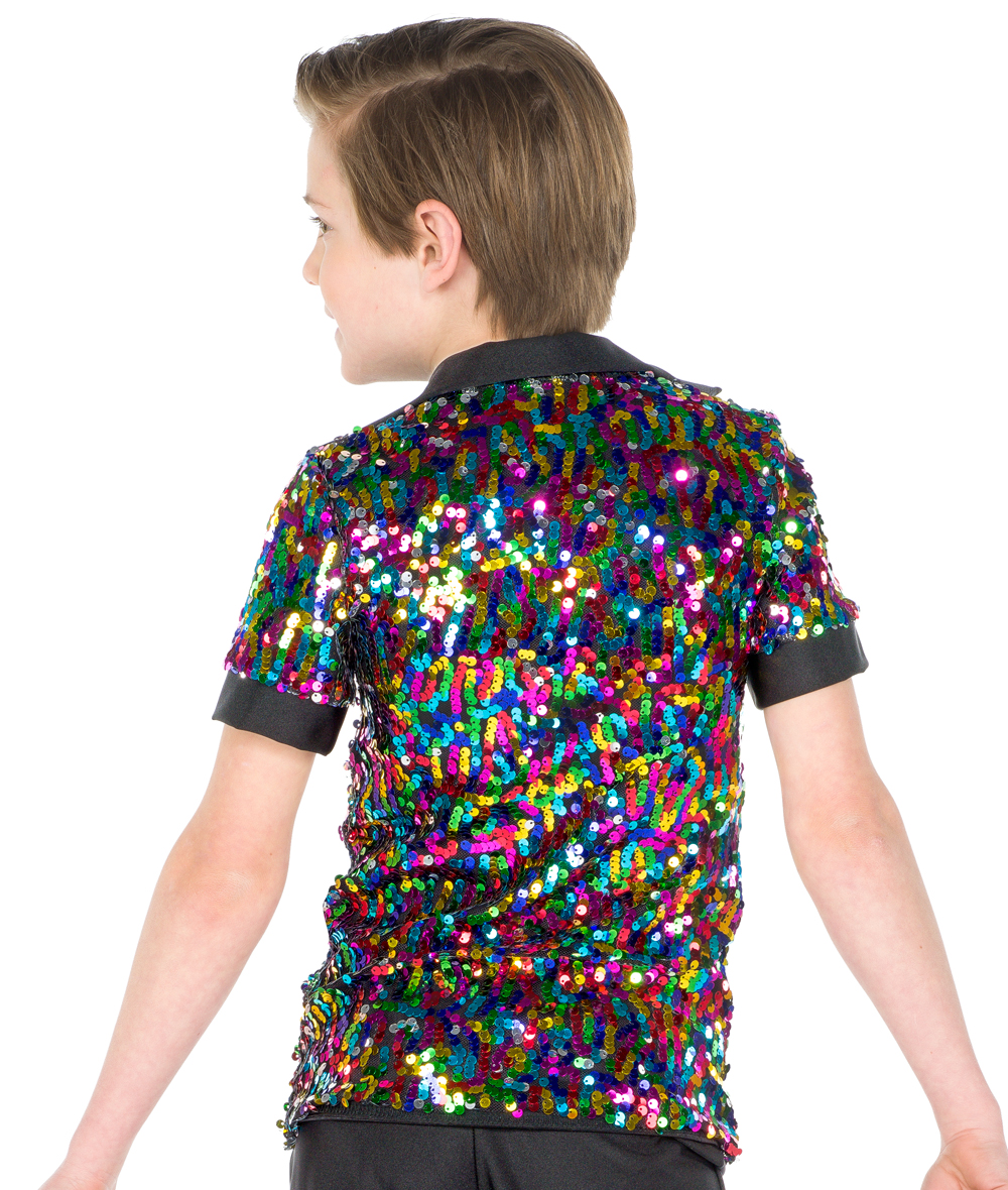 Multicolor Sequin Guy Shirt