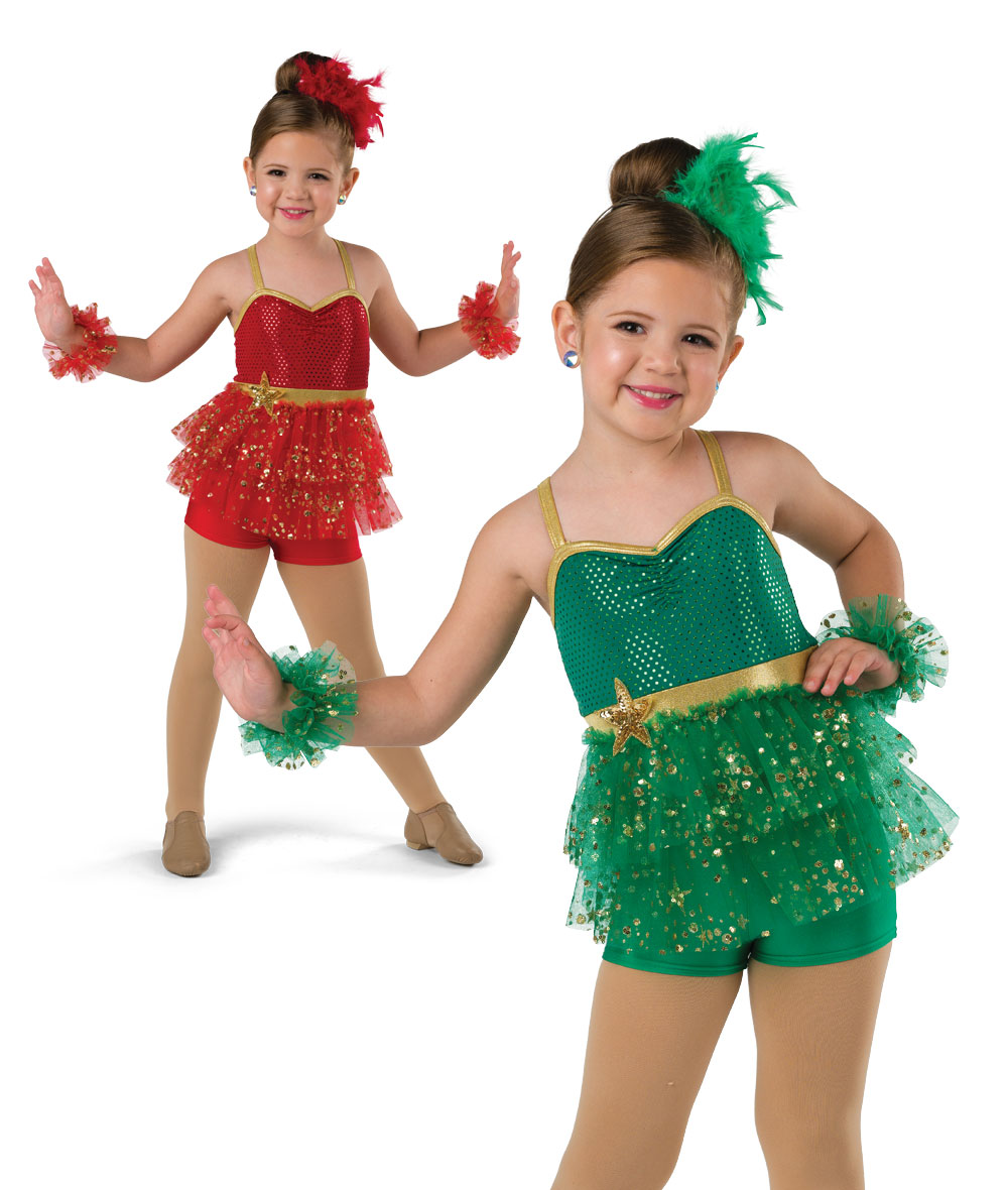 Glitter Shortall Kids Holiday Dance Costume | A Wish Come True