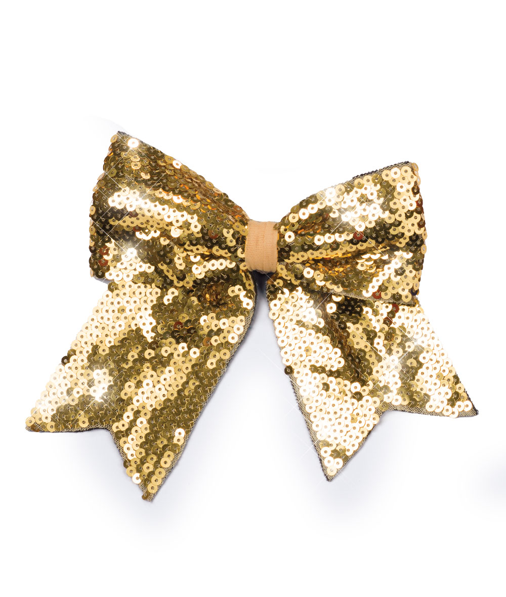 Sequin Bow with Tails Barrette