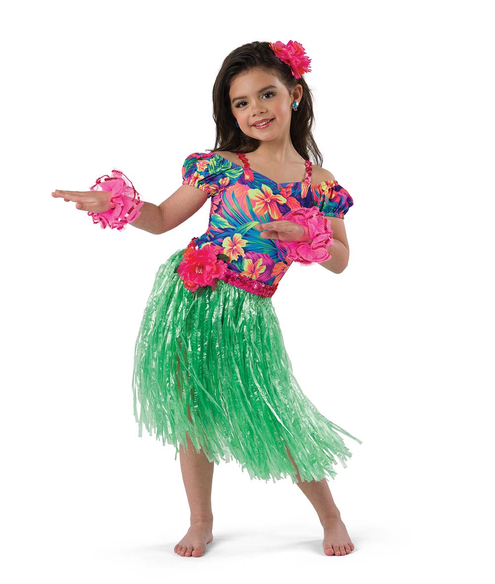 Hula Grass Skirt Themed Dance Costume | A Wish Come True