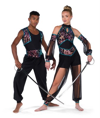 Sequin Harem Color Guard Uniform | AWCT Performance Wear