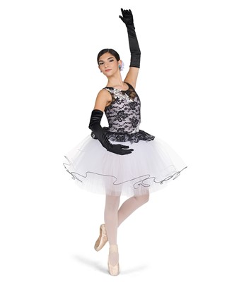 Black and white ballet costume best sale