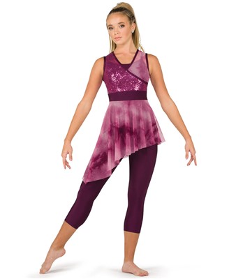 Tie-Dye Color Guard Skirt Unitard | AWCT Performance Wear