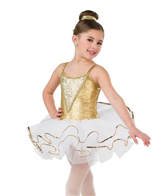 Kids gold hot sale tutu