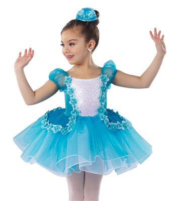 Baby Blue Rosette Ballet Dance Costume | A Wish Come True