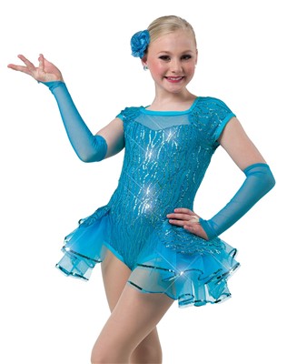 Sequin Bustle Leotard Tween Dance Costume | A Wish Come True
