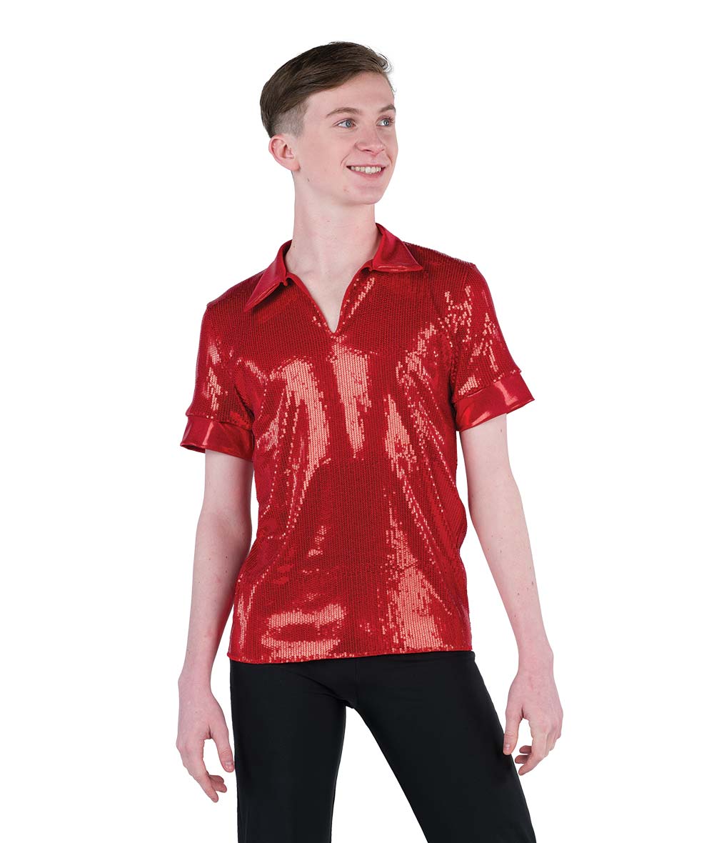 Linear Sequin Guy Shirt 