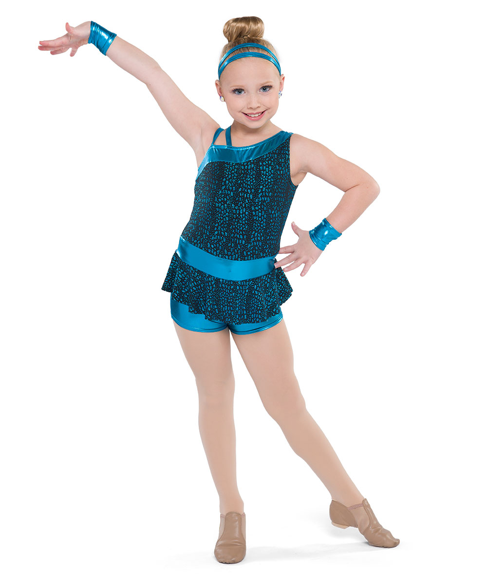Glitter Dot Print Value Kids Dance Costume | A Wish Come True