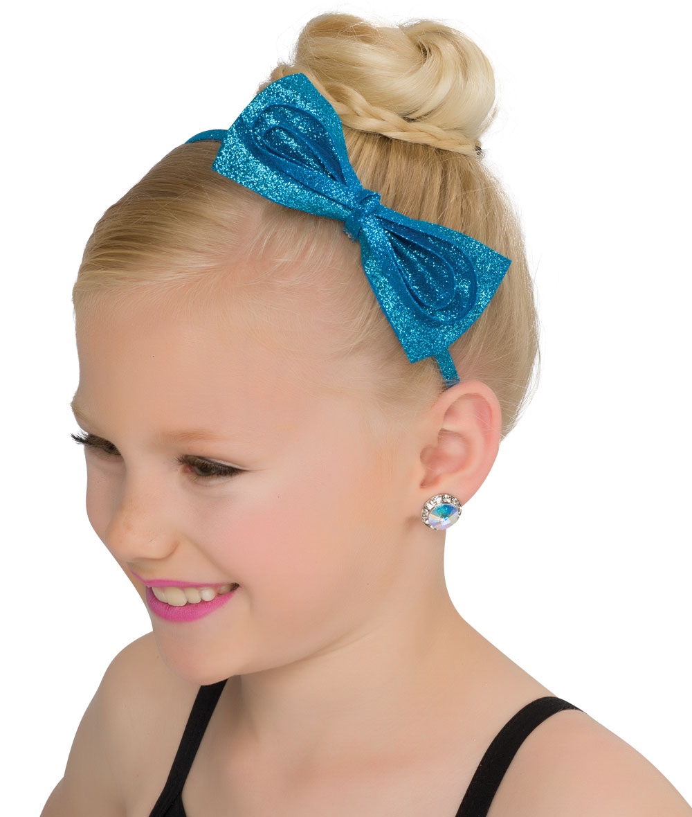 Glitter Fabric Bow Headband