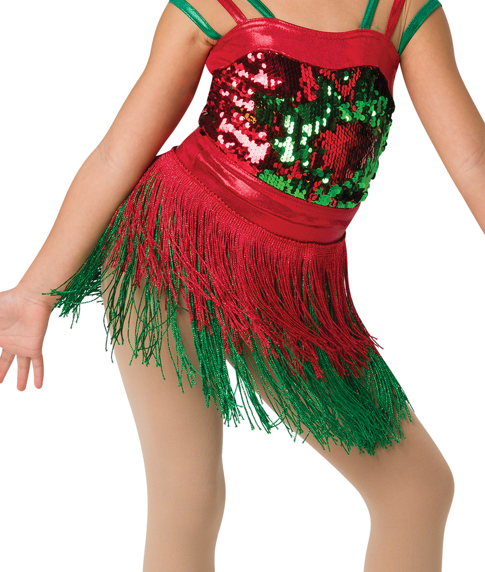 Santa Shuffle Fringe Skirt