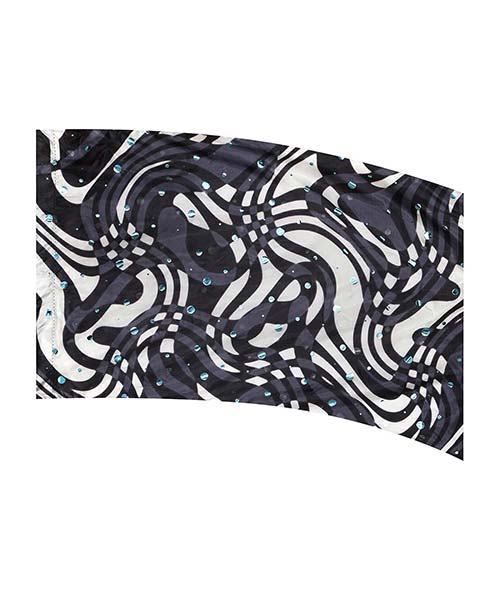 Black/White Squiggle Flag