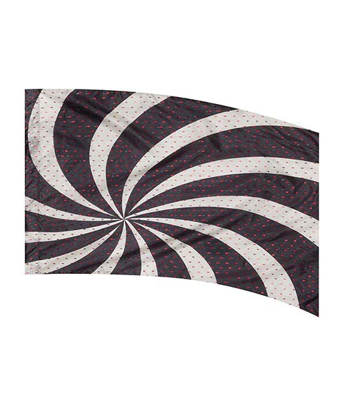 Black/White Spiral Flag