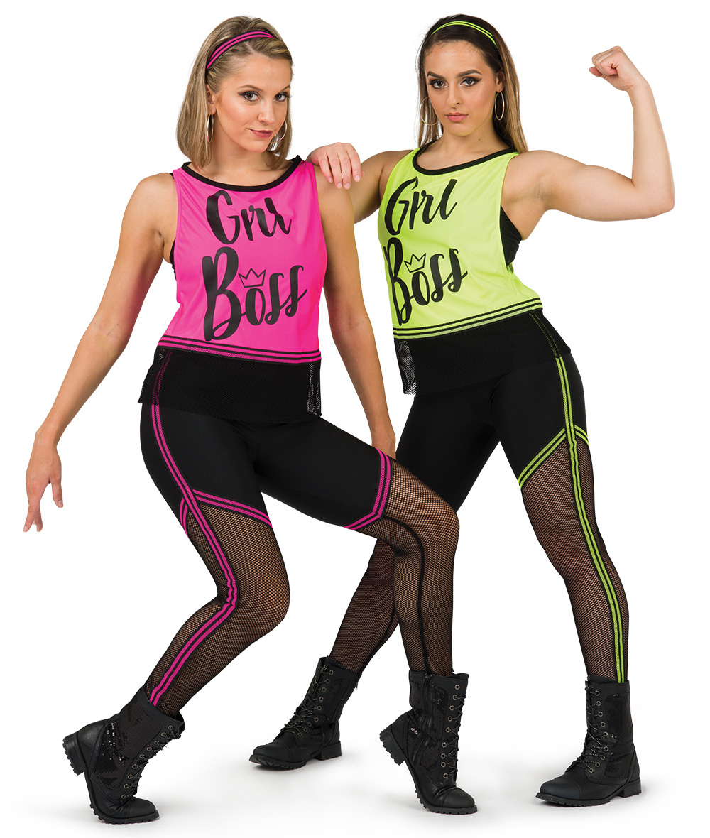 Neon And Black Hip Hop Dance Costume A Wish Come True 