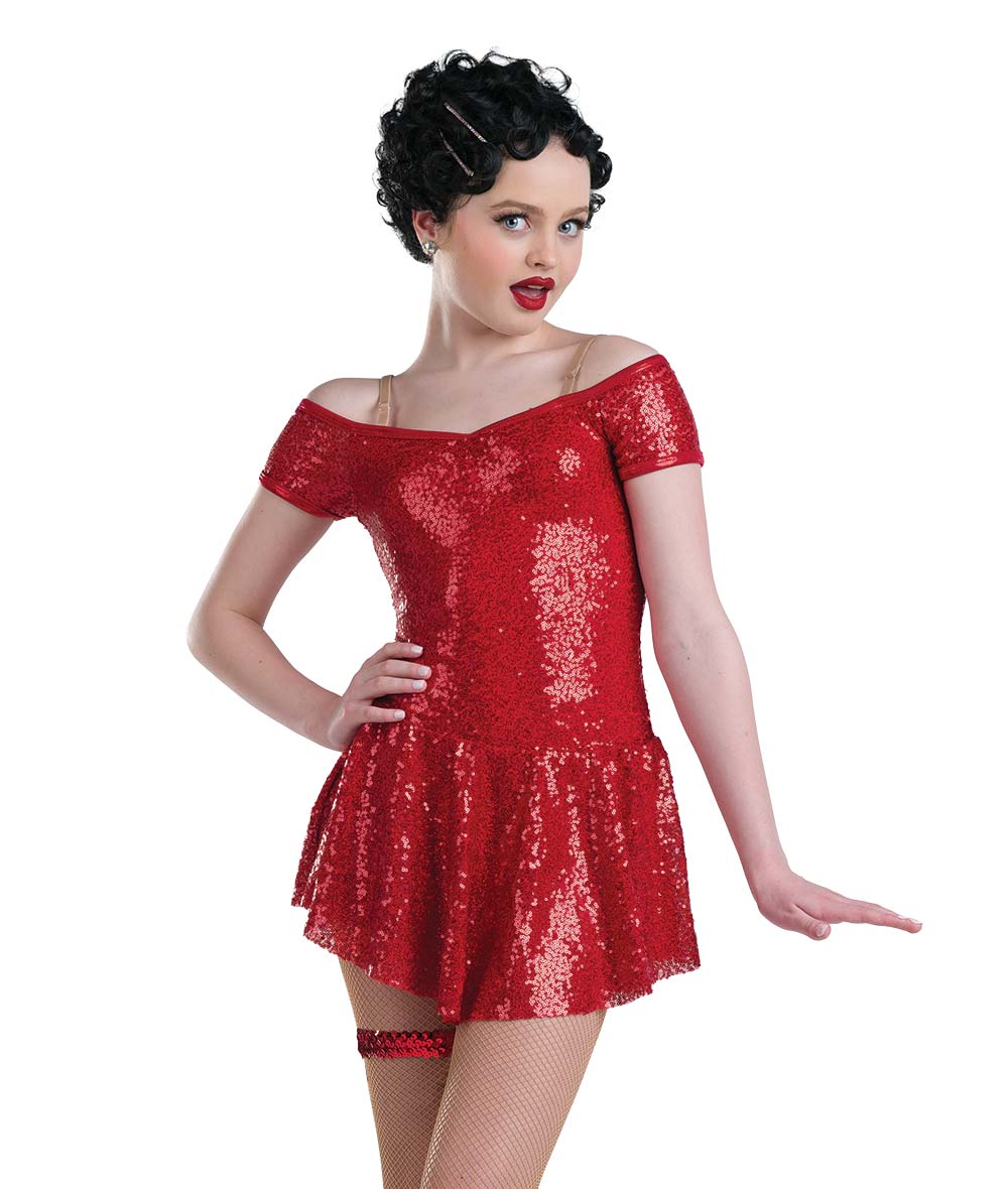 Betty Boop Red Character Dance Costume A Wish Come True